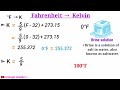 Temperature conversion | Fahrenheit, Celsius, Kelvin | Celsius to fahrenheit | In Hindi