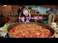 Seoul's Biggest Spicy Webfoot Octopus & Chicken Plate😳 Eating 10 Servings! Nakji Dak-Galbi Mukbang!