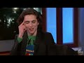 Timothèe Chalamet being silly for 3 minutes straight 🤭