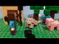 Minecraft mobs when players log out. Lego stopmotion