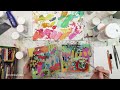 Double Your Creativity: Abstract Art on Two 8x8 Wood Panels | Abstract Painting