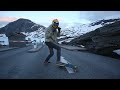 Skateboarding Down Norwegian Mountain [Dalsnibba]