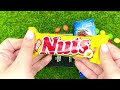 Satisfying Video | Unpacking Rainbow Lollipop AND Sweets ! Nuts, Skittles Candy Cutting ASMR