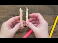 Carving a Doll Leg from Popscicle Sticks: A Craft in Two Episodes