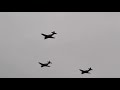 NoVA WW2 Airshow Close Formation Flyby of Bombers + Fighters