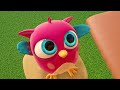 Full episodes of Hop Hop the owl cartoon for kids. Hop Hop the owl plays with magnet toys.
