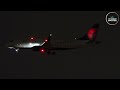 [4K] ✈️ Must-see night time arrivals & landings at SAN, 08-MAY-2024