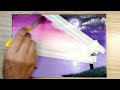 Girl Lighting up the Sky / Acrylic Painting for Beginners
