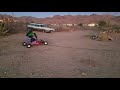 Test ride Radio flyer rat rod electric go kart project using salvaged power wheels 24v motor