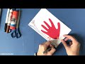 9 Handprint animals | Paper birds hand print craft for kids using construction paper | Easy crafts