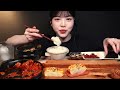 Spicy Pork Kimchi Stir-Fry with Spam Rolled Omelet Dumpling Home-Cooked Meal Mukbang ASMR