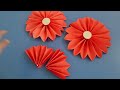 Paper Flower Making/ DIY Origami Flower/Easy paper craft for kids