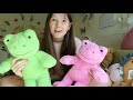 pink build a bear frog unboxing!