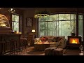 Rainy Summer at Cozy Coffee Shop Ambience with Relaxing Piano Jazz Music for Study, Work, Focus