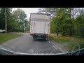 Overtaking a tractor in Poland.