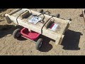 Rat rod radio custom flyer wagon hauling 450 lb pallet