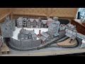 Compact Budget Oval N gauge model Railway/Railroad video tour and locomotives running