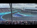 2023 Miami F1 race start from turn #1.