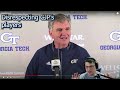 Coach Paul Johnson finally talks about Geoff Collins, from the circus show to being Shunned at Tech