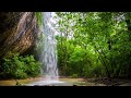 High Ciiff Waterfalls in Thailand 4k  Relaxing Mountain Waterfall Sounds Sleep Study 10 hours