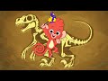 Learn Dinosaurs for Kids | Dinosaur Cartoon videos | T-Rex Parasaurolophus  | Club Baboo dinasours