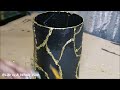 DIY THRIFT STORE VASE MAKEOVER - GOODWILL VASE HIGH END UPCYCLE - GLASS PAINTING