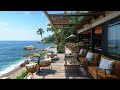 Seaside Cafe Harmony - Tropical Beach Ambience with Jazz Coffee, Bossa Nova Music, and Ocean Sounds