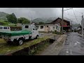 Walking in the Rain - The Most Beautiful Japan Countryside | Heavy Rain All Day