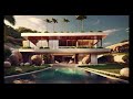 Best Tropical Landscape Design with Futuristic Mansion Villa Home Real Estate Retreat