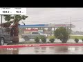 Hurricane BERYL - Bay City Texas (Real-time wind speed)