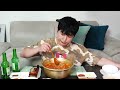 Cold raw fish soup! MUKBANG REALSOUND ASMR EATINGSHOW