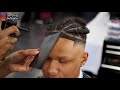 *FULL LENGTH* STEP BY STEP HAIRCUT TUTORIAL: BRAIDED MAN BUN STYLE MID FADE