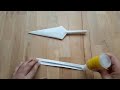 MAKİNG KUNAİ FROM PAPER - ( How To Make a Paper Kunai )