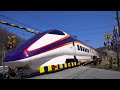 [Train Shinkansen ] Level crossing video 65 in Japan [ Railway ] East Japan Railway Akita Shinkansen