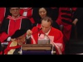 Roberto Benigni, Convocation 2015 Honorary Degree recipient