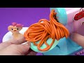 Satisfying Video l How To Make Playdoh Noddles with Doraemon Balls Cutting ASMR