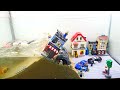 Dam Breach Experiment - Mad Professor Underground Lab in Lego City