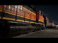 BNSF train at Night 2