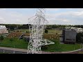 ‘Shall we dance’ elektriciteitsmast in Doetinchem vanuit de lucht [4k]