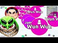 Playing Agar.io with Wun Wun - Jumbo & Wun Wun Teaming in Agario