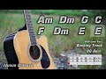 Slow Sad Acoustic Guitar Backing Track with Cajon in A Minor