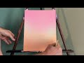 The SECRET to Blending Acrylic Paint on Canvas | Gradient Art