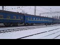 электровоз ЧС4  с поездом №137 Лисичанск-Хмельницкий прибывает на конечную станцию