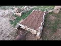 Cutting logs for raised beds