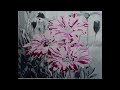 Pink Flowers Paint by Numbers (PBN)