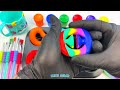 Satisfying Video l How to make Rainbow Lollipop Candy and 6 Slime Pool into Playdoh Cutting ASMR #5