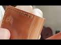 Making a HANDMADE Leather Trifold! - ASMR