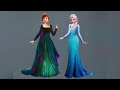 Digital  Art on Ipad  Elsa vs dancing Doll ❤💃#digitalart  #painting #creator