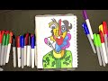 How to draw Abstract painting with markers | Step by Step tutorial #28 | Relaxing Drawing Video