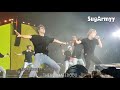What happens when the stage is slippery...Taehyung falls hard